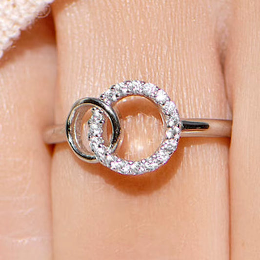 Large and Small Ring Rings 2026 Women'S E-Commerce Trade Couple Wedding Luxury Boho Jewelry for Women Vintage Christmas Gift