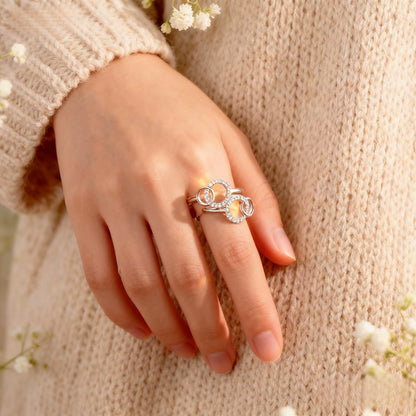 Large and Small Ring Rings 2026 Women'S E-Commerce Trade Couple Wedding Luxury Boho Jewelry for Women Vintage Christmas Gift