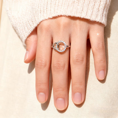 Large and Small Ring Rings 2026 Women'S E-Commerce Trade Couple Wedding Luxury Boho Jewelry for Women Vintage Christmas Gift